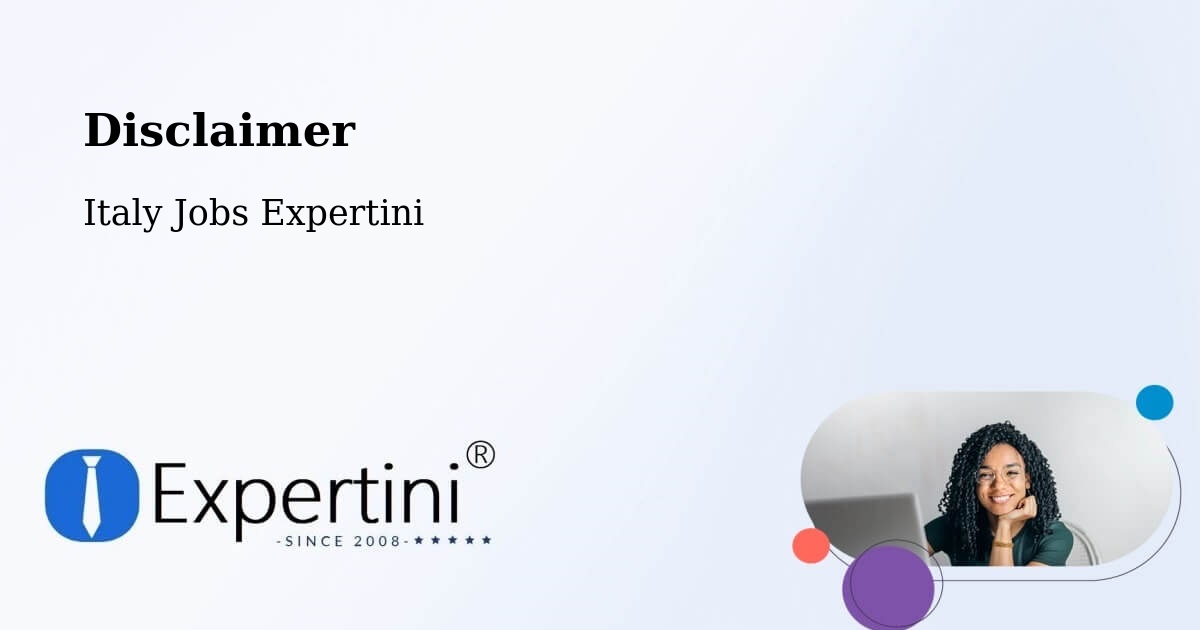 Disclaimer – Cameri - Italy Jobs Expertini