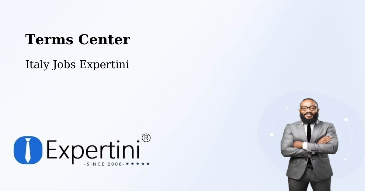 Terms of Service – Cameri - Italy Jobs Expertini